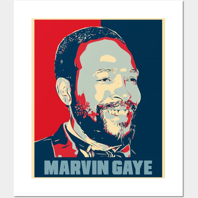 Marvin Gaye Hope Poster Art Wall Art by Odd Even